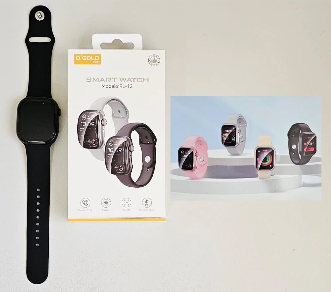 Smartwatch A'Gold RL-13 Tela HD 2.02" Curvada - Chamada de Voz e Modo Sport